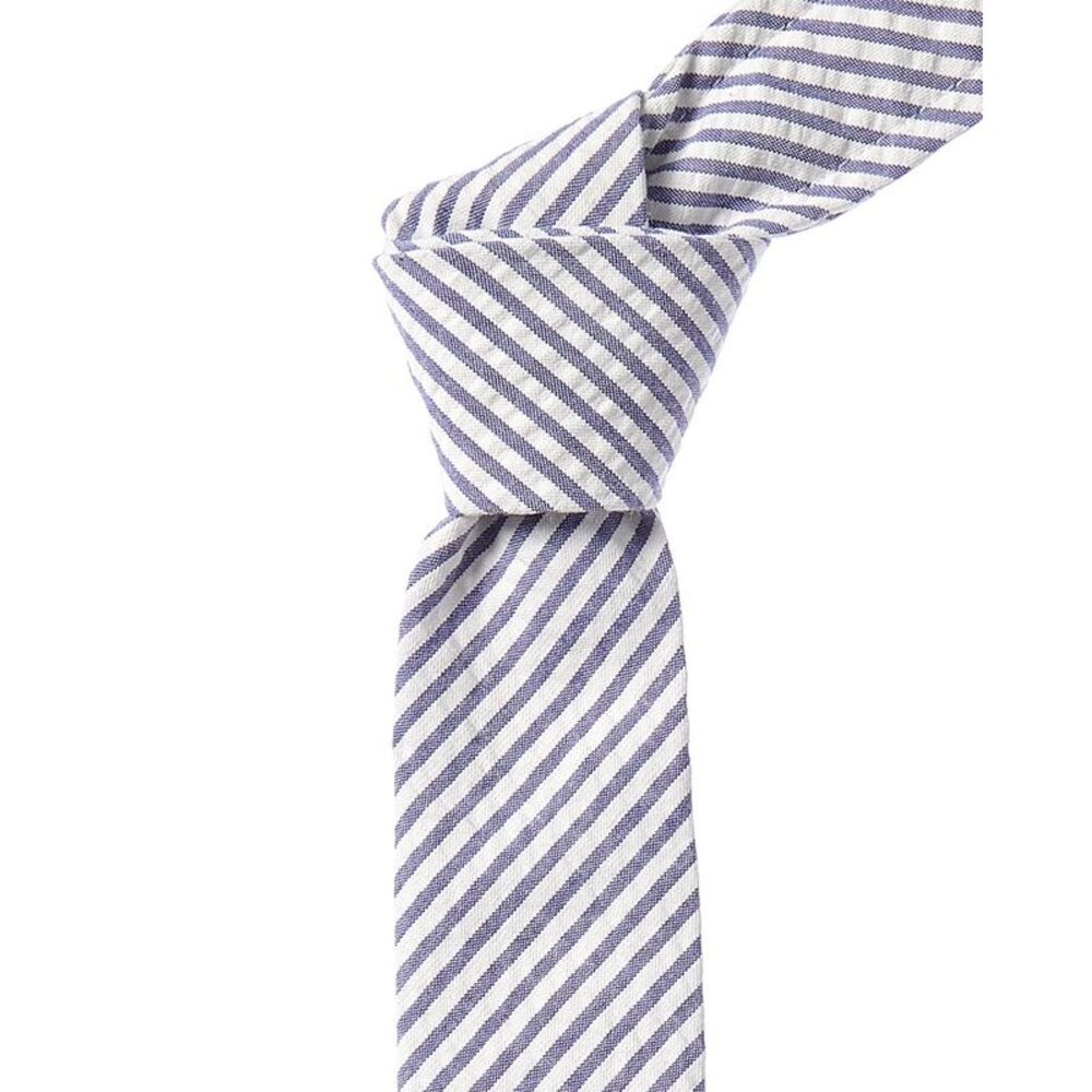 Thom Browne Blue Stripe Tie, Blue